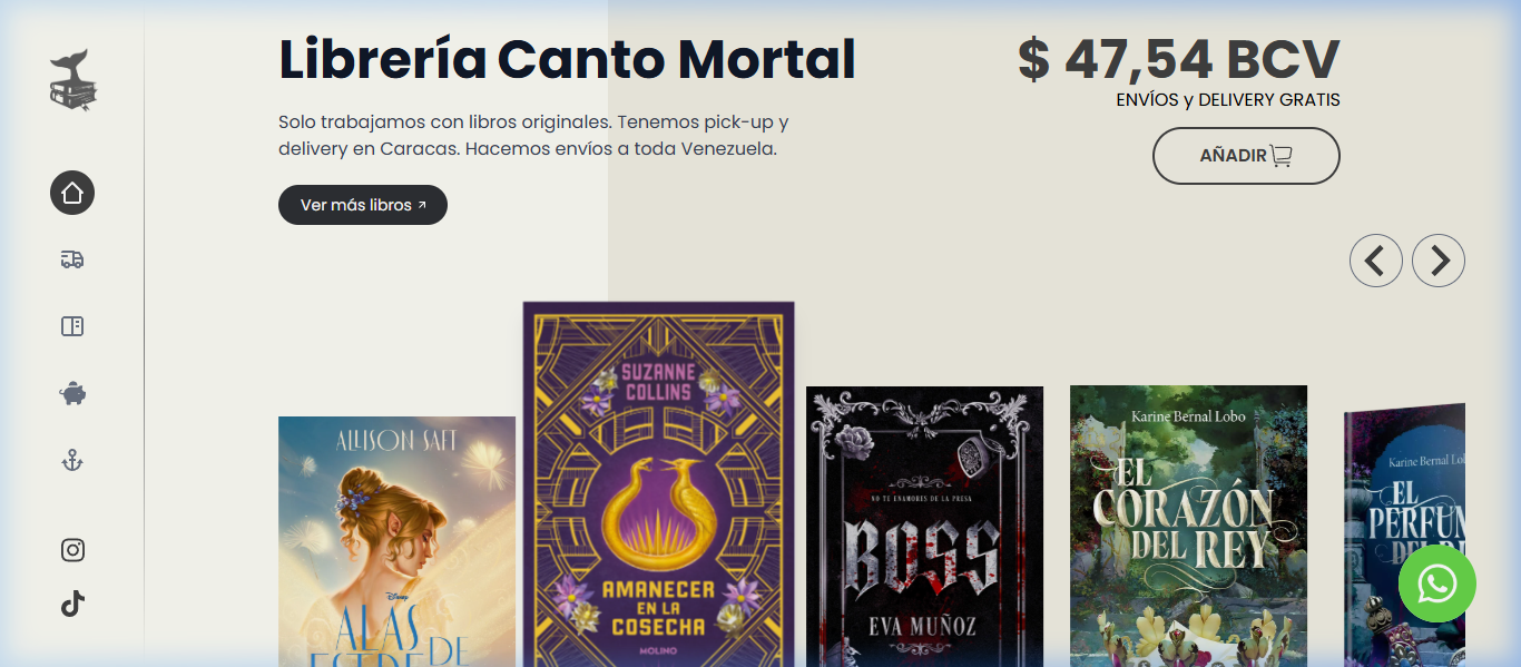 Catálogo Principal de Nuevos y Merchandising