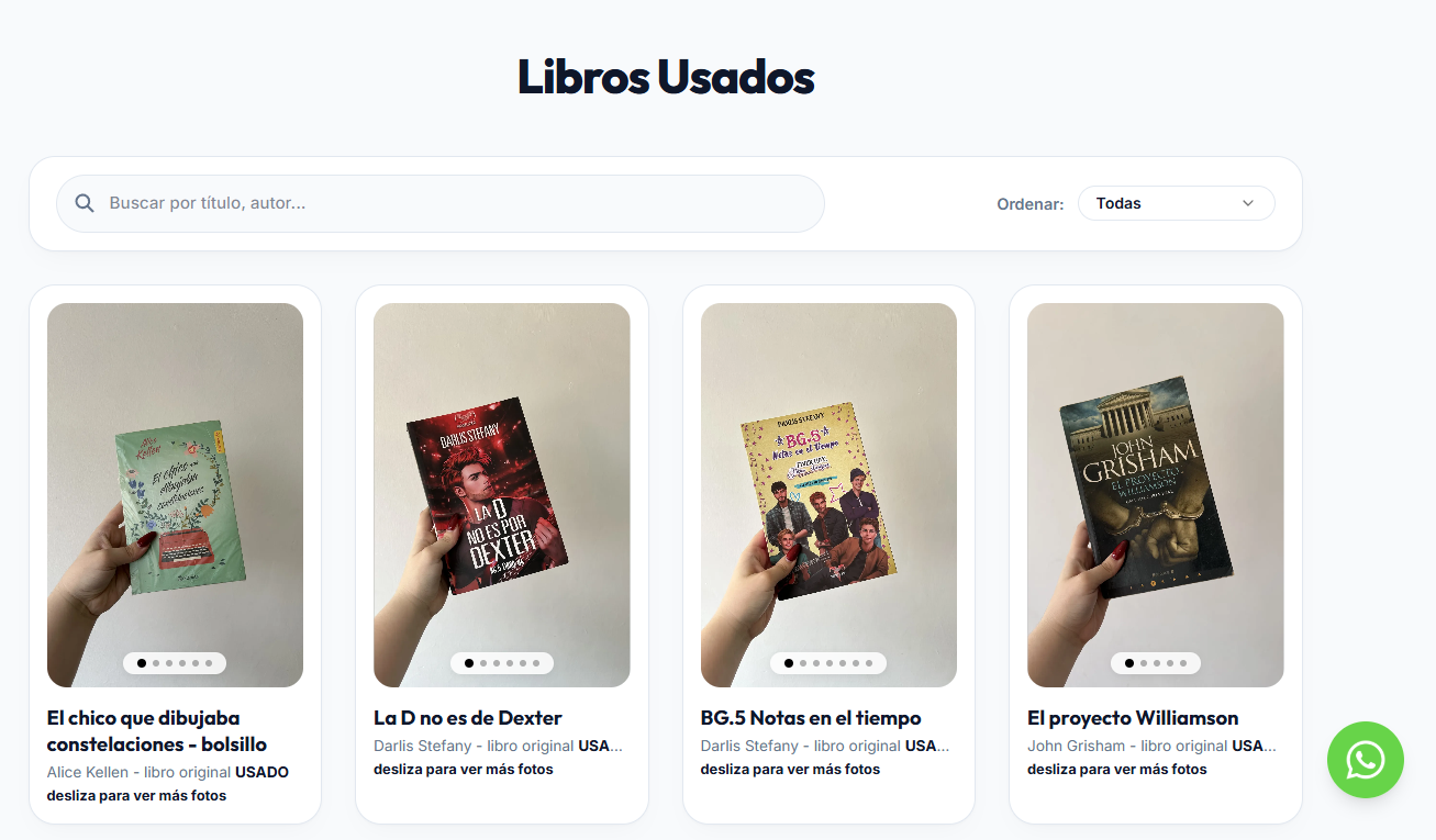 Catálogo Especializado de Libros Usados y Segunda Mano